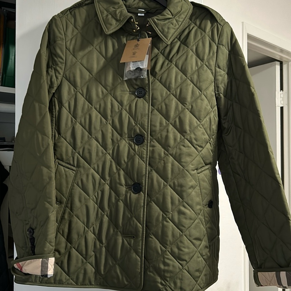 Burberry jacket, size large brand new with tags
